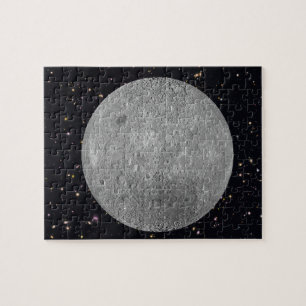 Dunkle oder ferne Seite des Mond Sternenhimmel Puzzle