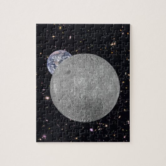 Dunkle oder ferne Seite des Mond Sternenhimmel Puzzle (Vertikal)