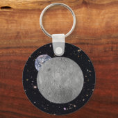 Dunkle oder ferne Seite des Mond Sternenhimmel Schlüsselanhänger (Vorderseite)