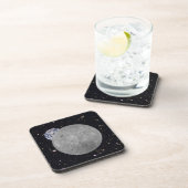 Dunkle oder ferne Seite des Mond Sternenhimmel Untersetzer (Rechte Seite)