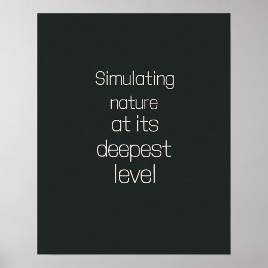 Dunkle Oliv-Beige-Quantum-Expert-Kunst Poster (Vorne)