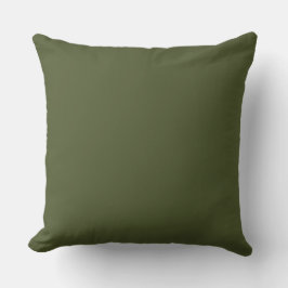 Dunkle Olive Army Green Moderne Farbe nur 4 Kissen