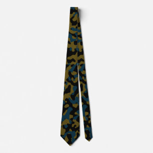 Dunkle Olive-Camouflage in Marine und Black Krawatte