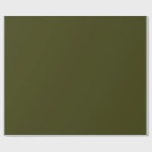 Dunkle Olive Geschenkpapier (Flach)