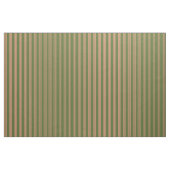 Dunkle Olive Green & Dark Lachs Lines Stoff (Fat Quarter (45,7 x 55,9 cm))