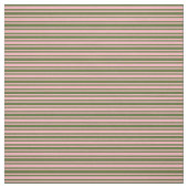 Dunkle Olive Green & Light Pink farbene Linien Stoff (Muster)