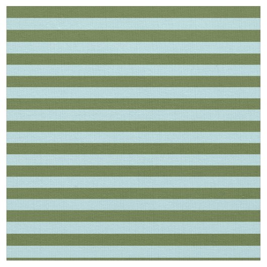 Dunkle Olive Green & Powder Blaue Farblinien Stoff (Nahaufnahme)