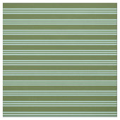 Dunkle Olive Green & Turquoise Lines Stoff (Muster)