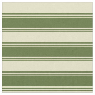Dunkle Olive Green und blasses Goldenrod Muster Stoff