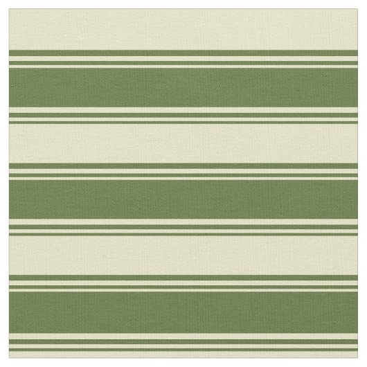 Dunkle Olive Green und blasses Goldenrod Muster Stoff (Nahaufnahme)