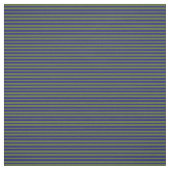 Dunkle Olive Green und Midnight Blue Cfarbene Line Stoff (Muster)