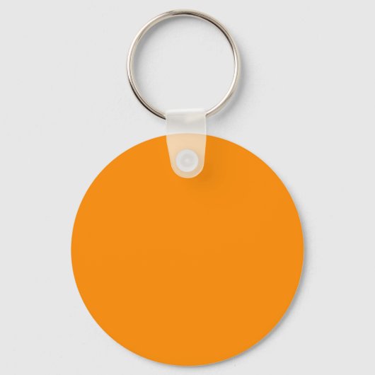 Dunkle Orange FF8C00 Farbe mit der Option Name hin Schlüsselanhänger (Vorderseite)