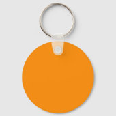 Dunkle Orange FF8C00 Farbe mit der Option Name hin Schlüsselanhänger (Rückseite)