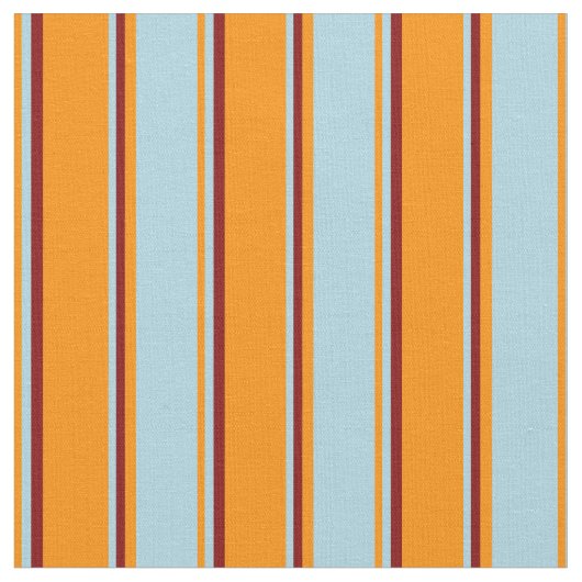 Dunkle Orange, Light Blue und Maroon Lines Stoff (Nahaufnahme)