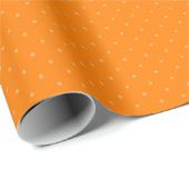 Dunkle Orange- und leichte Orangenpolka-Punkte Geschenkpapier (Rolleneckpunkt)