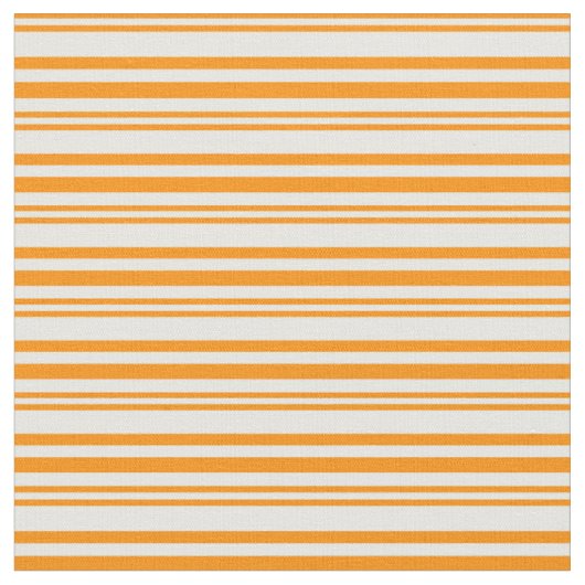 Dunkle Orange- und Minzcreme Streifen Stoff (Nahaufnahme)