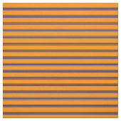 Dunkle Orange- und Mitternachtsblau gestreift/gefl Stoff (Muster)