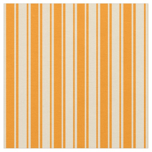 Dunkle Orange- und Tan-Streifen Stoff (Nahaufnahme)
