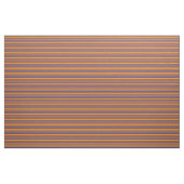 Dunkle Orangen- und dunkle Slate Blue Lines Stoff (Yard (91,4 cm))