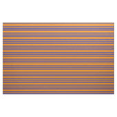 Dunkle Orangen- und dunkle Slate Blue Lines Stoff (Fat Quarter (45,7 x 55,9 cm))