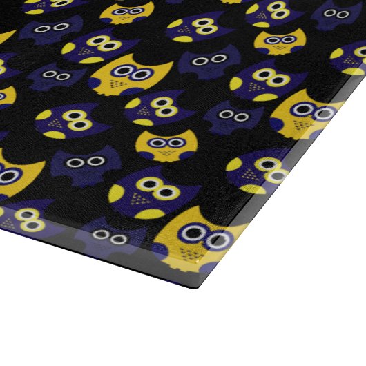 Dunkle Owl Schneidebrett (Ecke)