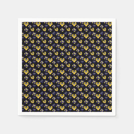 Dunkle Owl Serviette (Vorderseite)