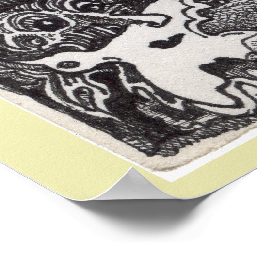 Dunkle Passage von Brian Benson Poster (Ecke)