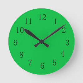 Dunkle Pastel grüne Wall-Uhr Runde Wanduhr