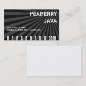 Dunkle Peaberry Java Getränk-Lochkarte Treuekarte (Vorne/Hinten)