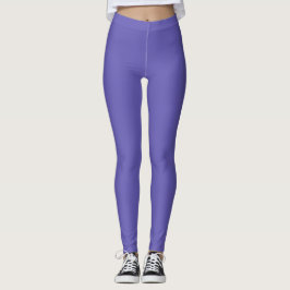 Dunkle Periwinkle-Farbe Einfarbig Schlicht Leggings