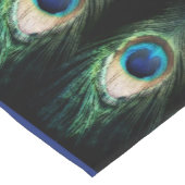 Dunkle Pfau-Feder Kurzer Tischläufer (Ecke)