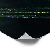 Dunkle Pfauenfeder Stillleben Poster (Ecke)