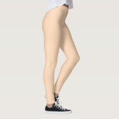 Dunkle Pfirsichfarbe Einfarbig Leggings (Rechts)