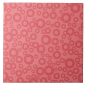 Dunkle Pfirsichkreise Fliese (Vorderseite)