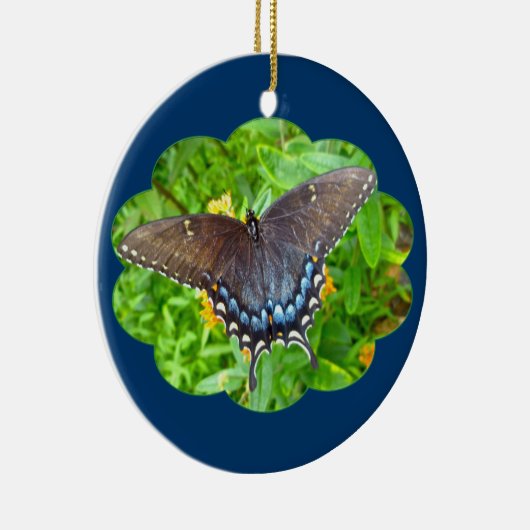 Dunkle Phase Tiger Frack Butterfly Ornament (Rechts)