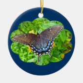 Dunkle Phase Tiger Frack Butterfly Ornament (Vorne)