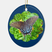Dunkle Phase Tiger Frack Butterfly Ornament (Links)