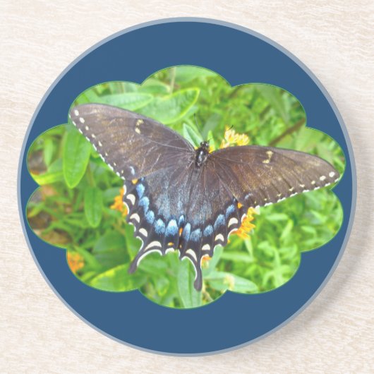 Dunkle Phase Tiger Frack Butterfly Untersetzer (Vorne)