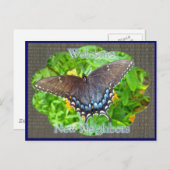 Dunkle Phase Tiger Frack Willkommen Nachbarn Postkarte (Vorne/Hinten)