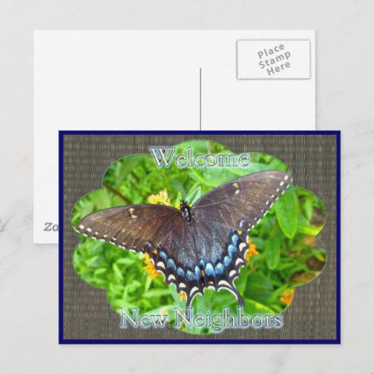 Dunkle Phase Tiger Frack Willkommen Nachbarn Postkarte (Vorne/Hinten)