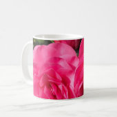 Dunkle Pinke Kamelie Kaffeetasse (Vorderseite Links)