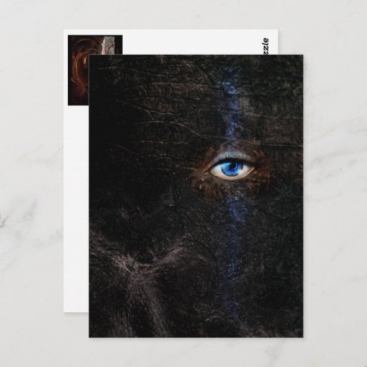 Dunkle Postkarte (Vorne/Hinten)