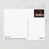 Dunkle Postkarte (Rückseite)