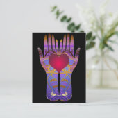 Dunkle Postkarte für die Himmelshänder (Stehend Vorderseite)