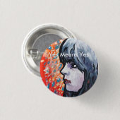 Dunkle Prinzessin Button (Vorne & Hinten)