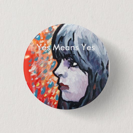 Dunkle Prinzessin Button (Vorderseite)