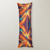Dunkle Psychedelic Design Seitenschläferkissen (Rückseite (Vertikal))