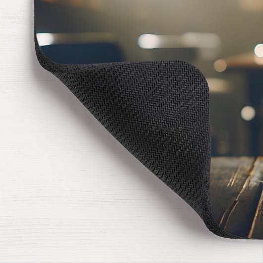 Dunkle Pub altmodisches Getränk Mousepad (Ecke)