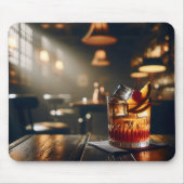 Dunkle Pub altmodisches Getränk Mousepad (Vorne)