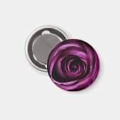 Dunkle Purpurrose Nahaufnahme Magnet (Vorderseite/Rückseite)